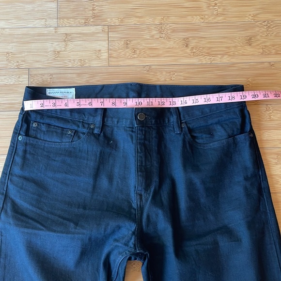 NEW! Banana Republic Straight Black Jeans 36w x 34L - Picture 9 of 12